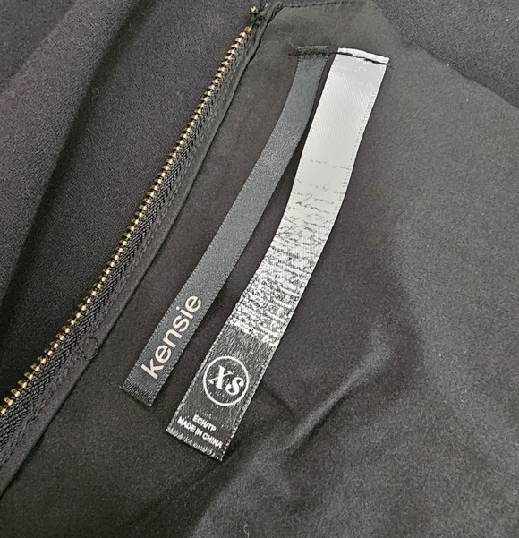 Kensie Black Sleeveless Mini Career Work Elegant Black Dress xSmall Preowned - Picture 7 of 8